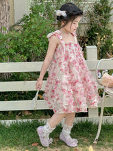 DAZY Young Girl Flower Strap Sleeveless Sundress, Summer